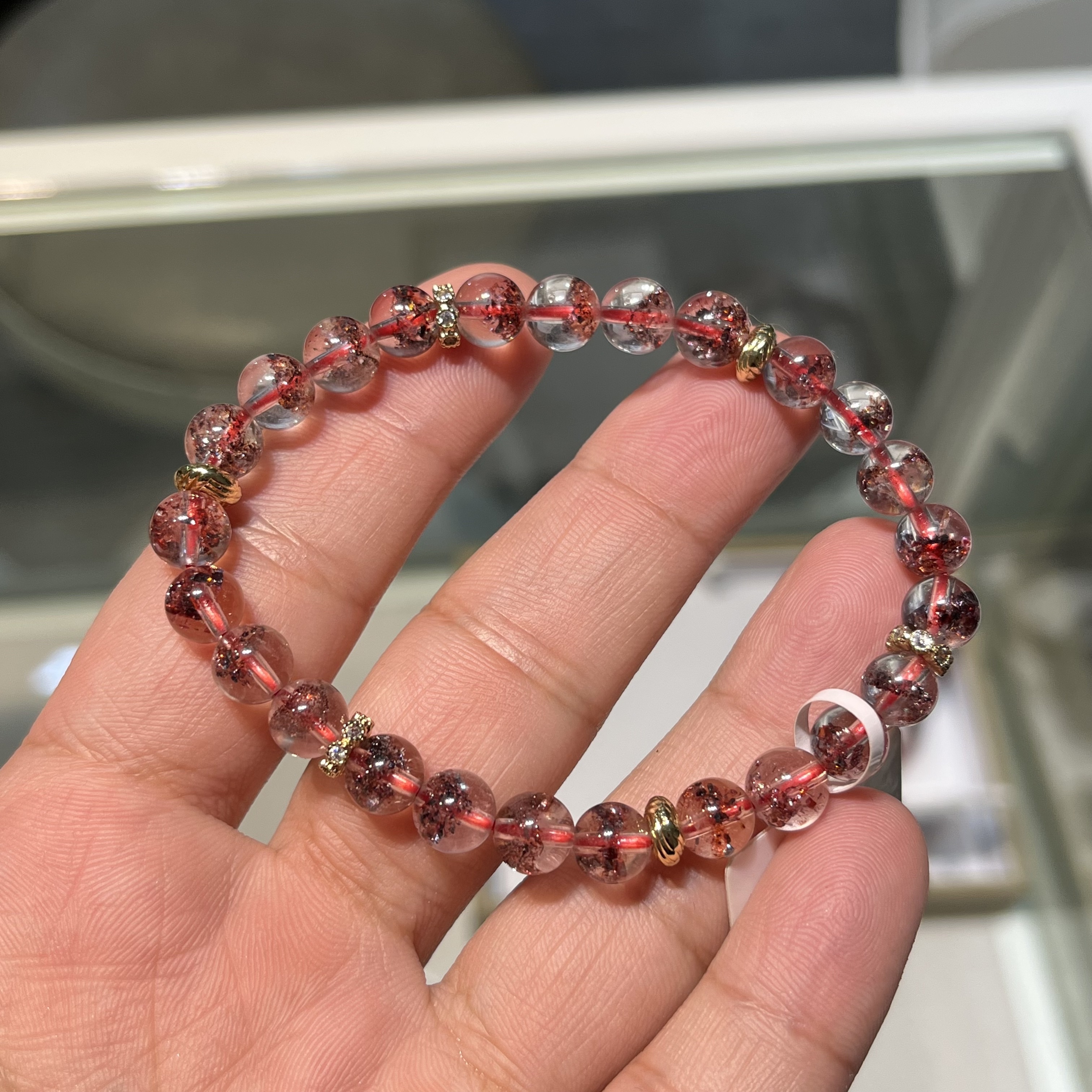 全紅超級七手串 13184 7mm