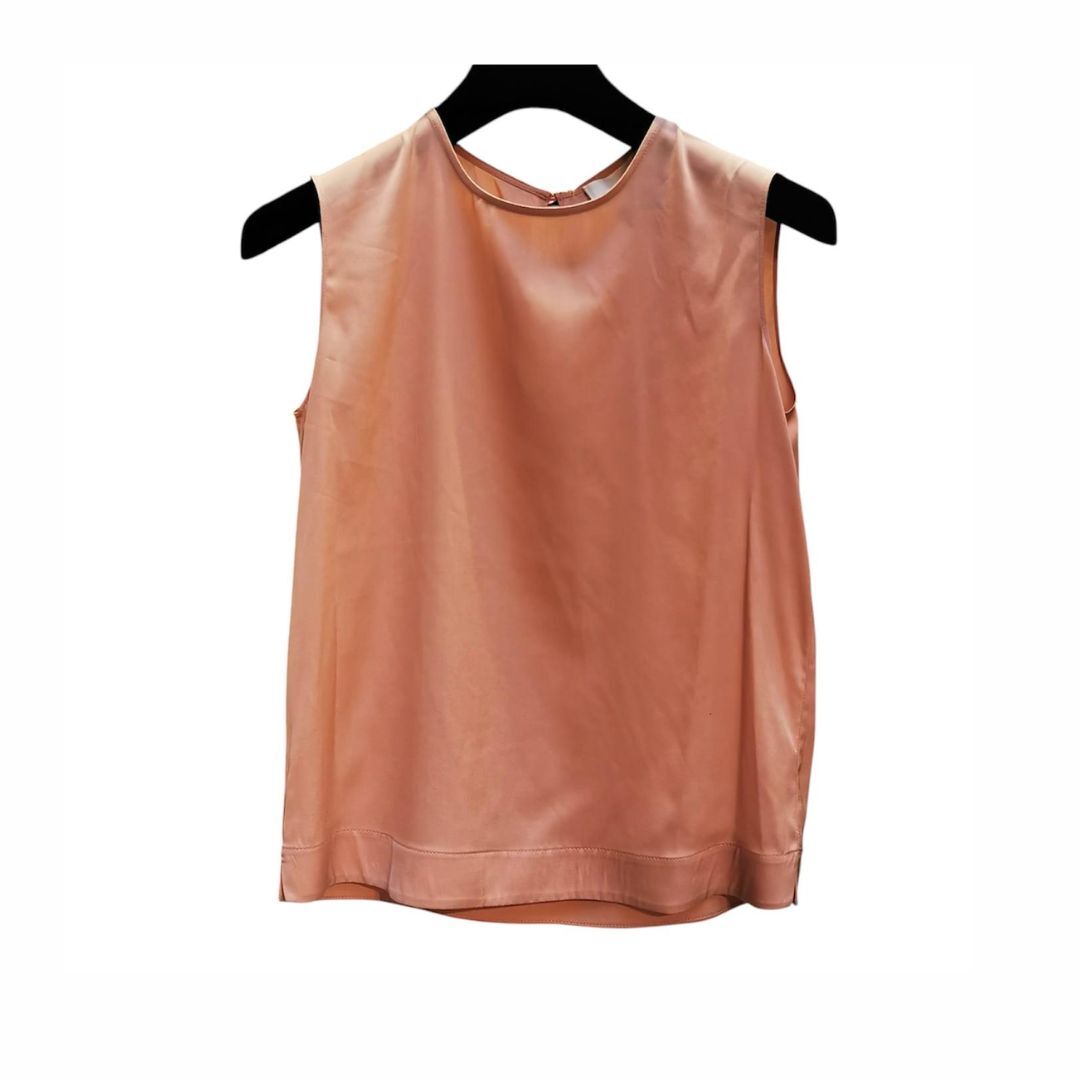1EA0408-161 [EDWARD ACHOUR] Silk Scoop-Neck Top Nude #100726/1066 (EU)