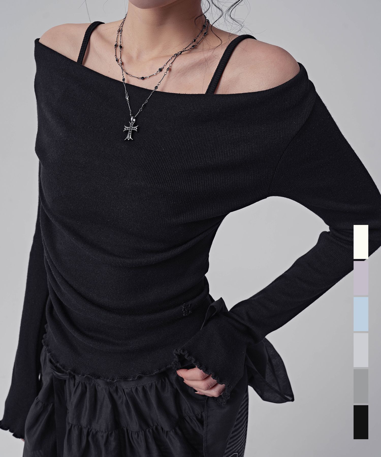 AVANDRESS 假兩件針織上衣 AD61TS13