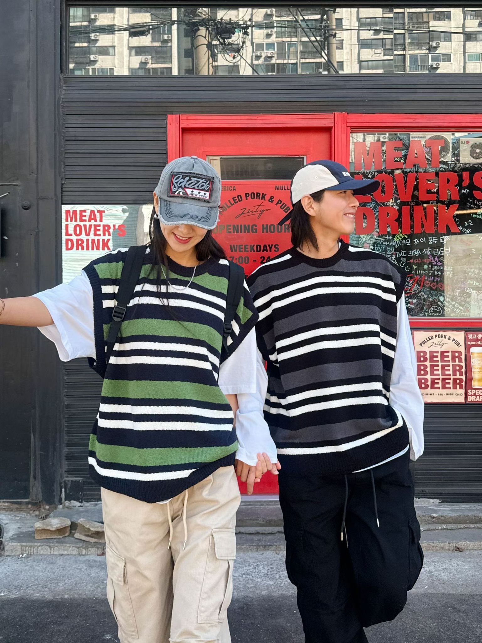 橫間針織背心 TAC-0428V