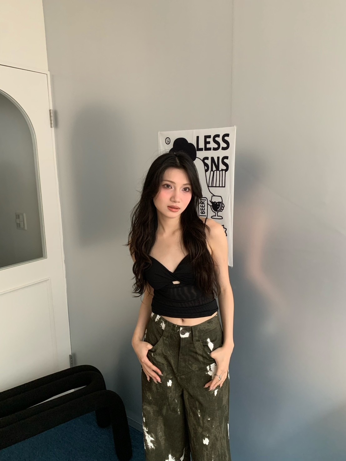 B121性感設計胸墊上衣