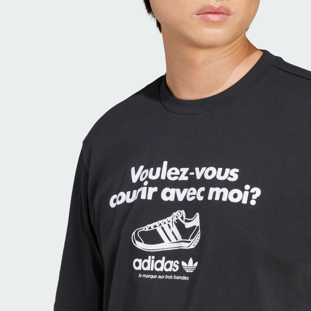 ADIDAS Graphic 短袖上衣 黑 JC8366