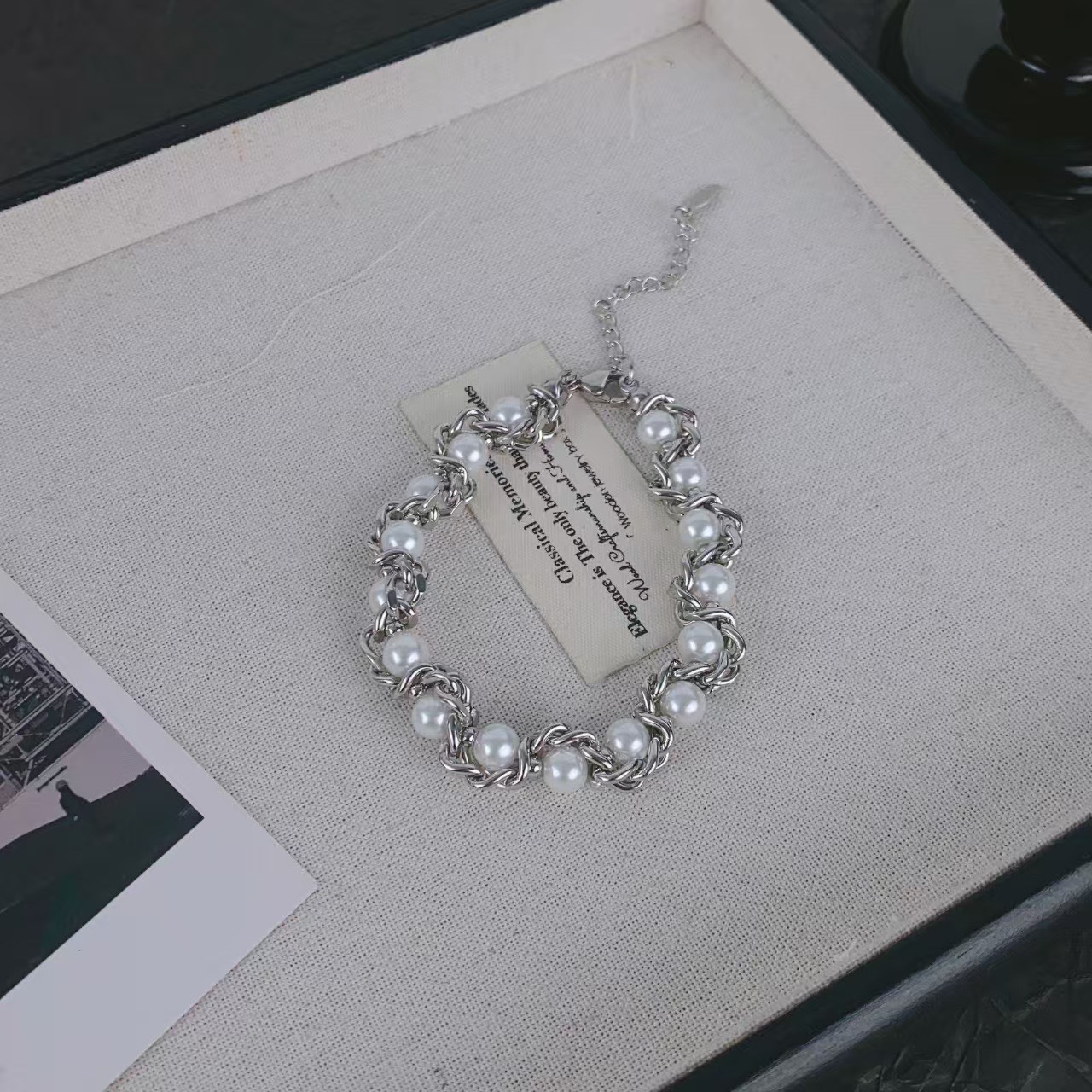 (GOAL) 重工珍珠麻花手鏈