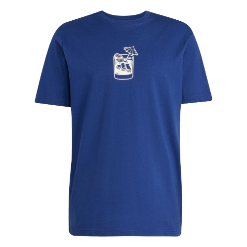 ADIDAS LOUNGE DRINK 短袖上衣 藍 JJ4014