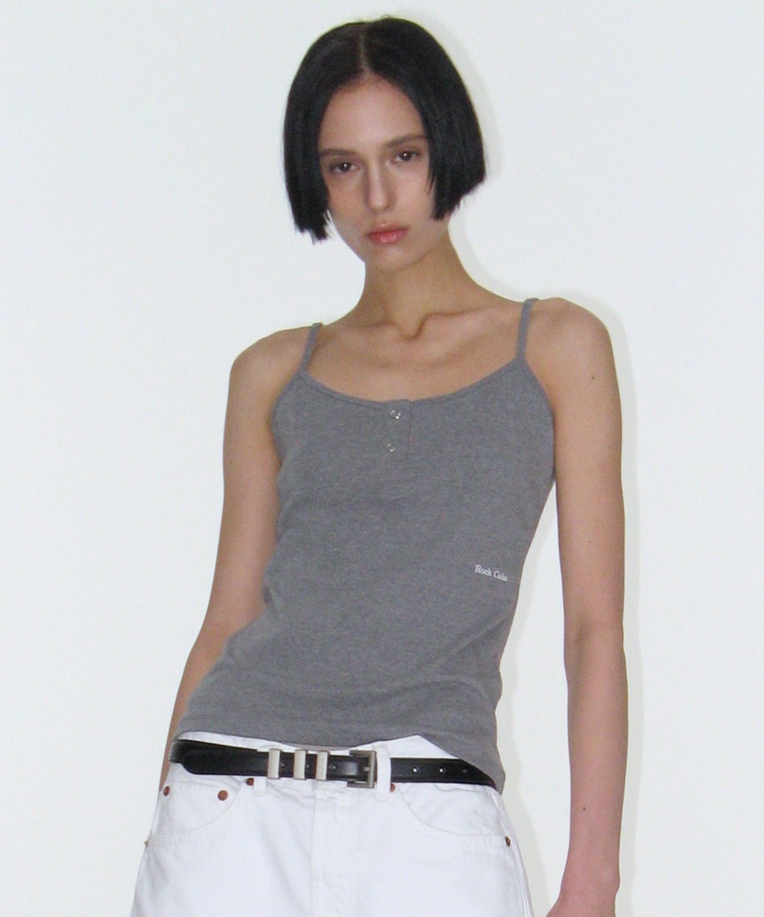 ROCKCAKE 迷你排扣無袖上衣 RC25TP19000GR