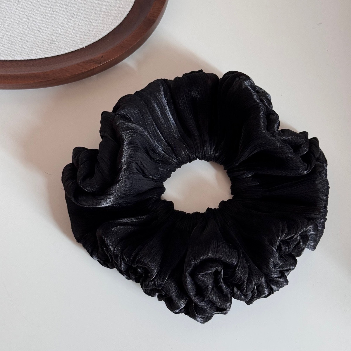 No.9249 皺褶花苞髮圈