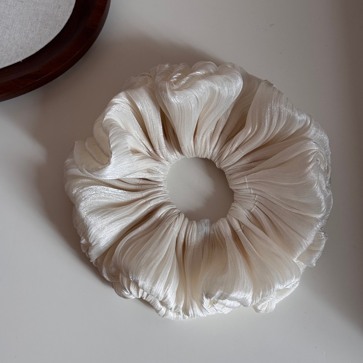 No.9249 皺褶花苞髮圈