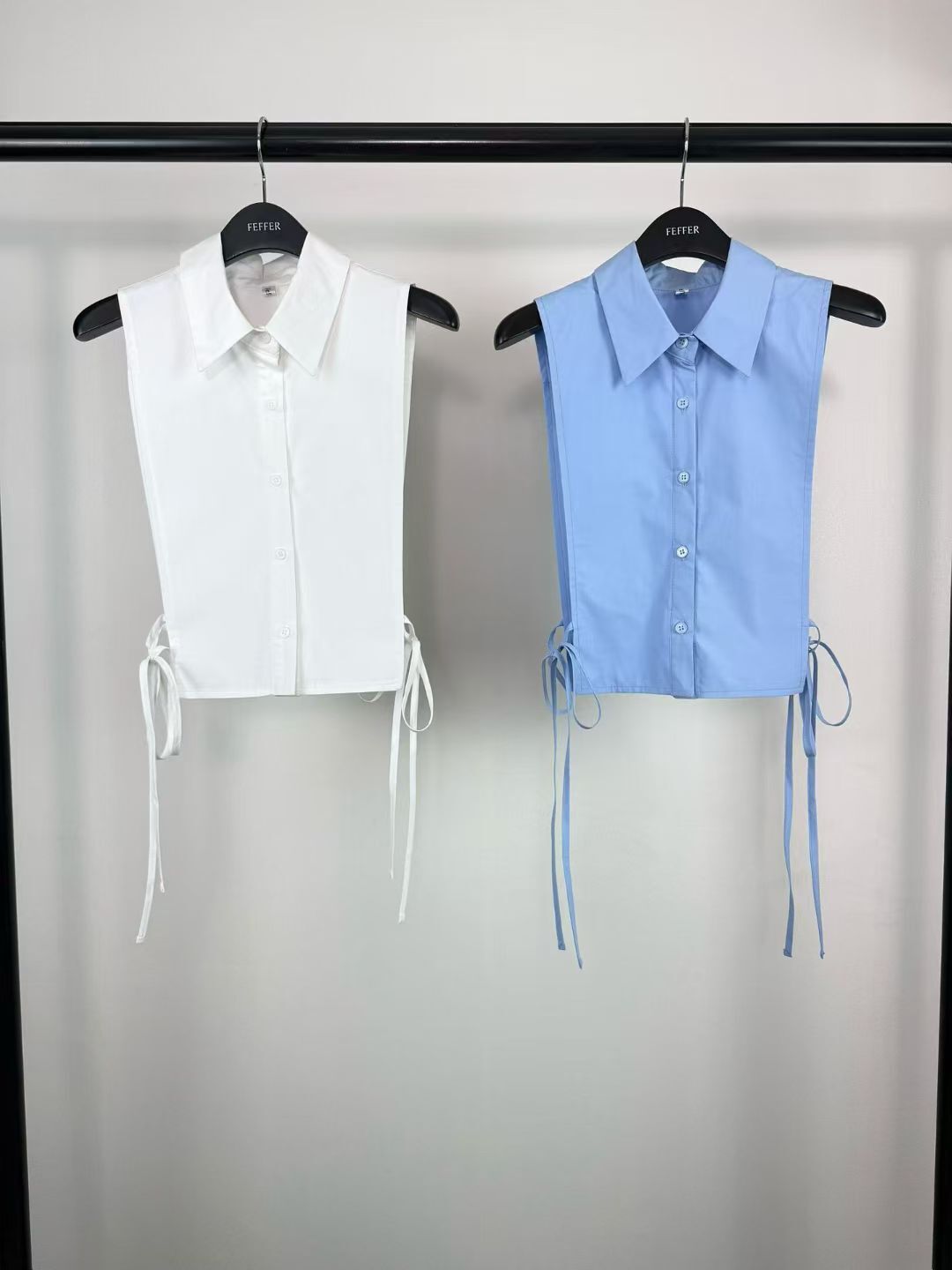 FF6019 外搭層次背心襯衫