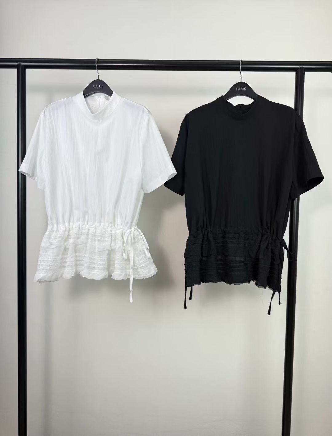 FF6020 壓摺裙擺上衣