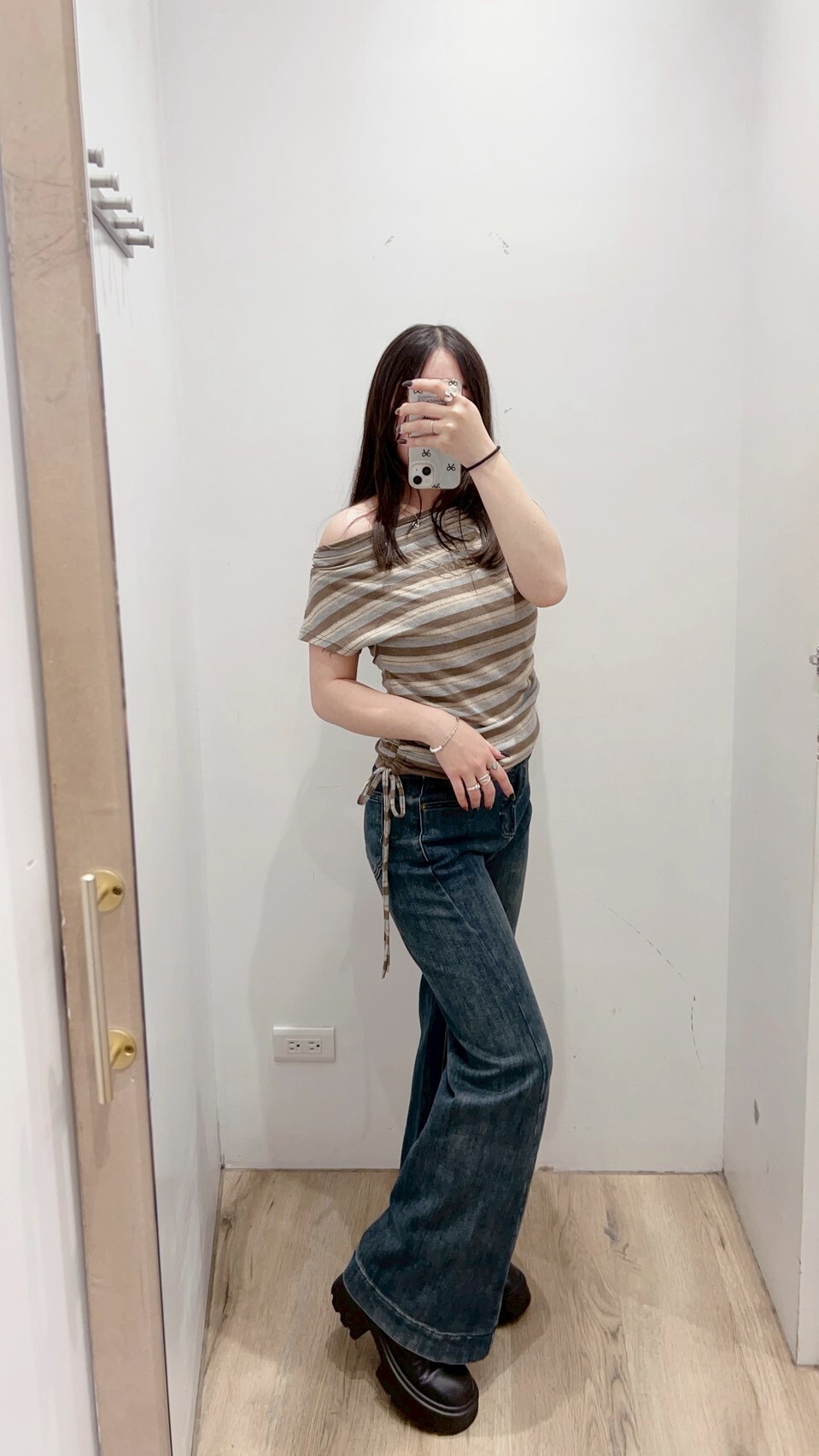 條文英字假兩件下抽繩衣