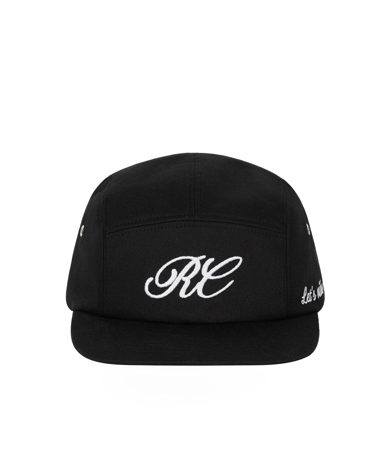 ROCKCAKE 字母刺繡Camp帽 黑色 RC25HA00700BK