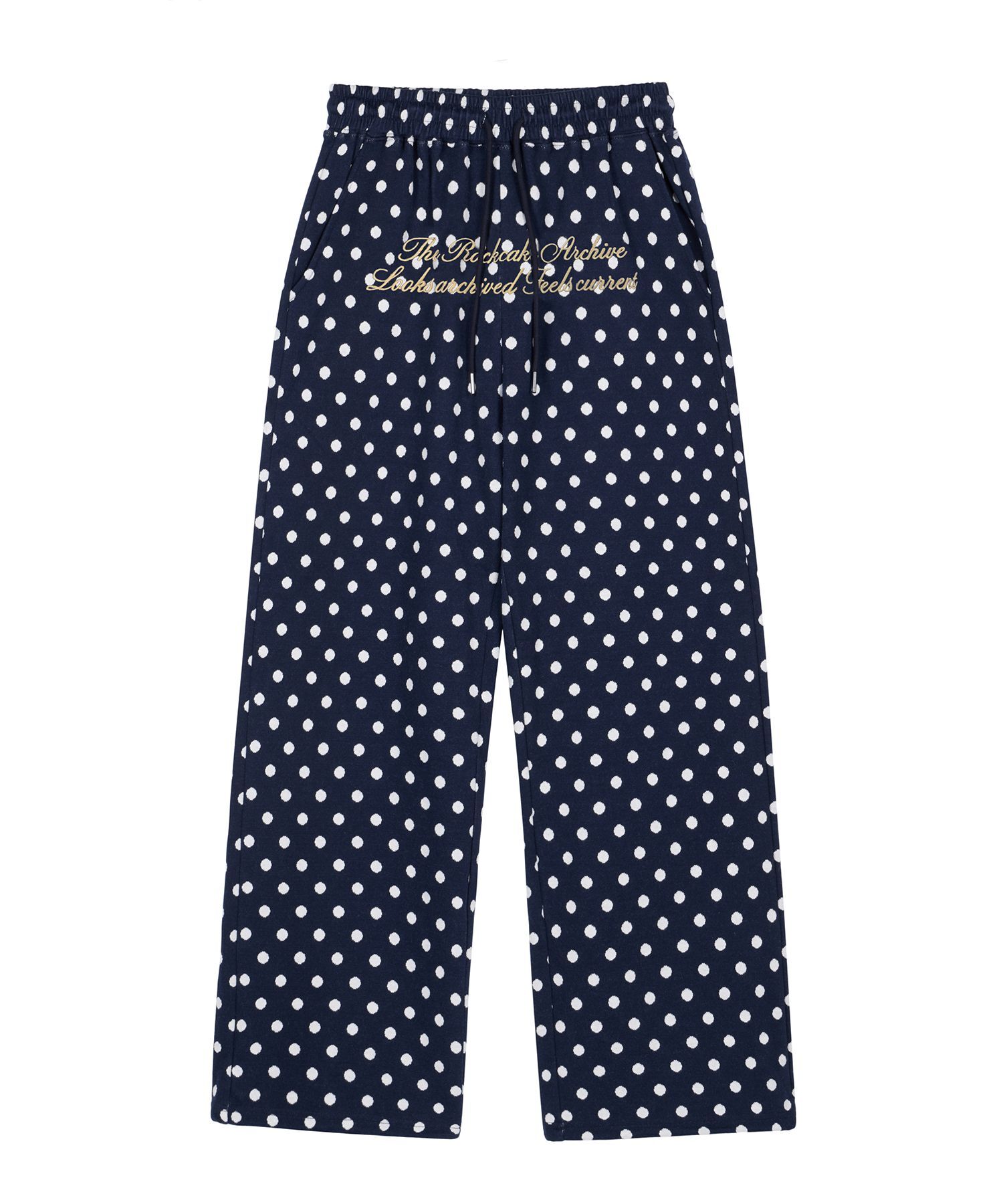 락케이크 點點抽繩兩穿縮口褲 RC25PT13400NA