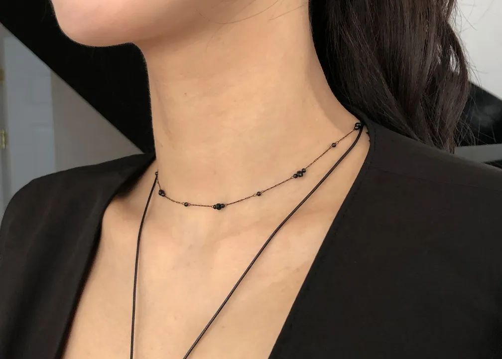 串珠滿天星鎖骨鏈