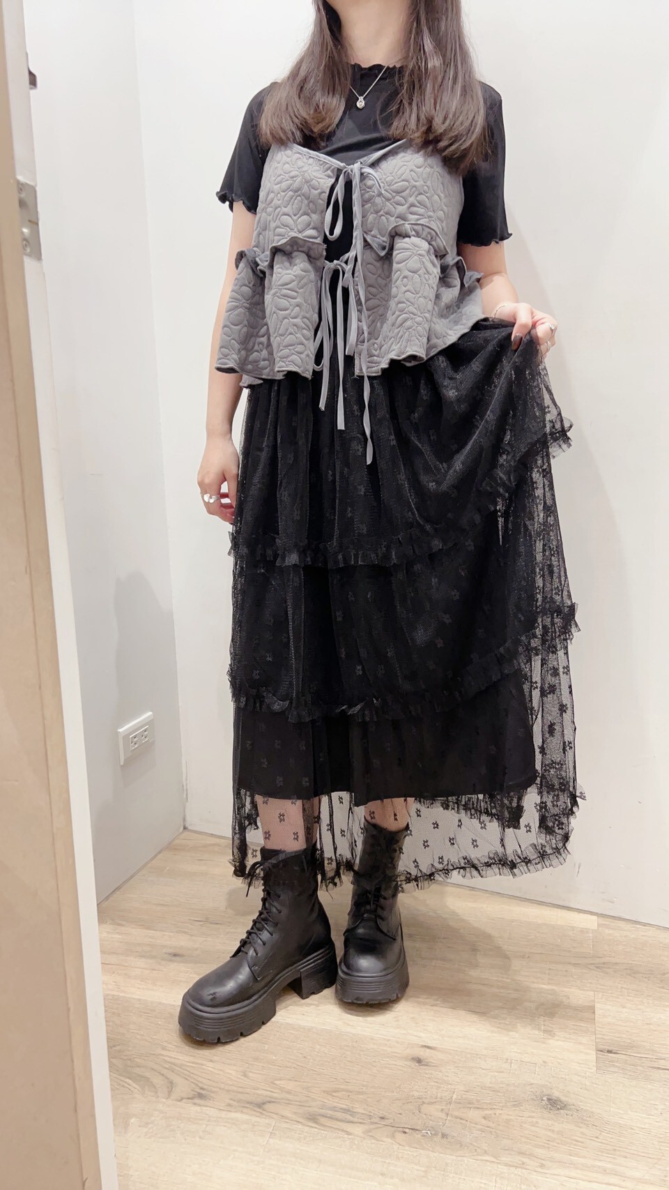 小花蛋糕紗裙（阿短自留）現貨