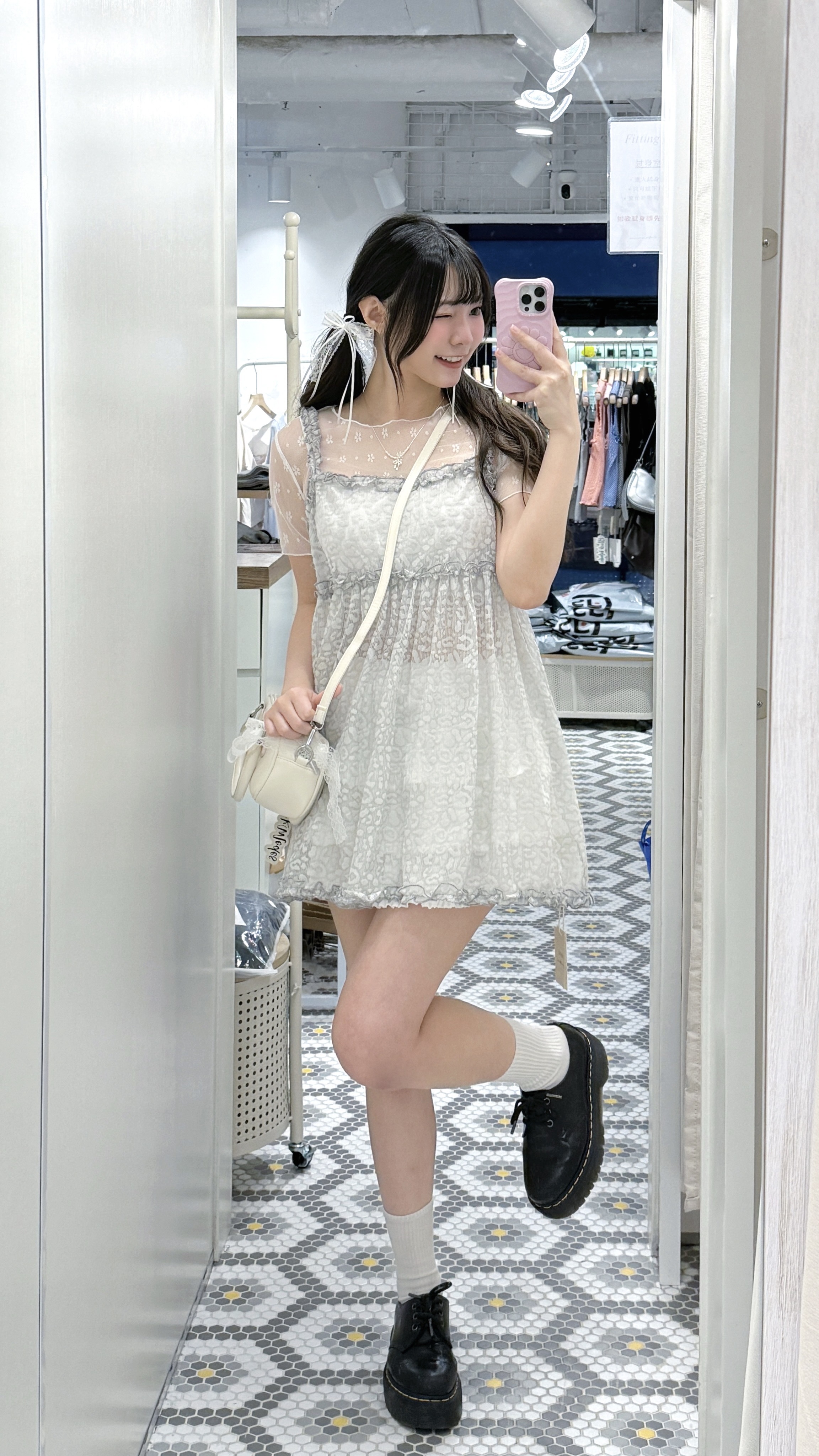 EA1256｜3色入⋆˙⟡♡ 春夏暗豹紋ruffle邊吊帶ops🍯୨୧˙⋆