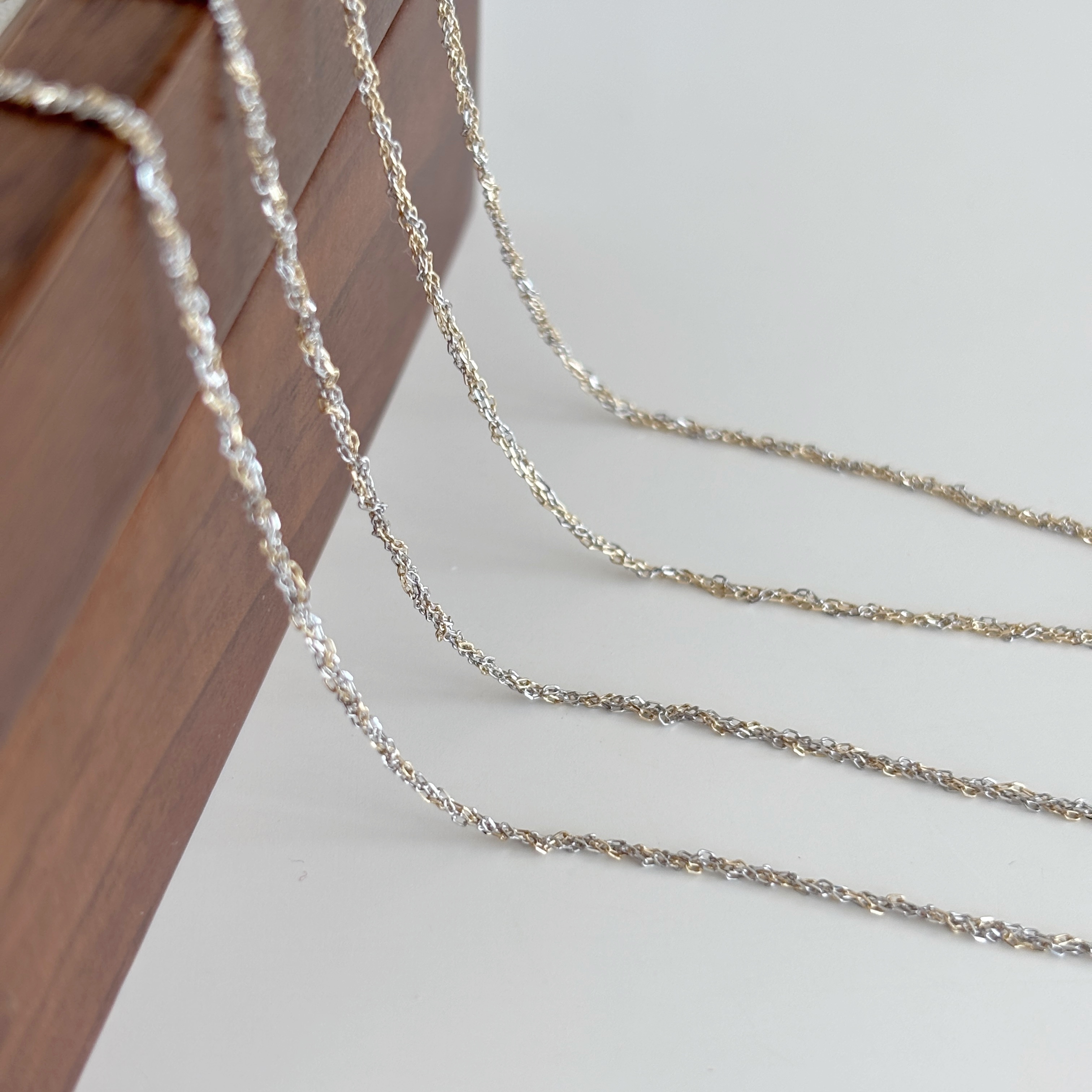 【韓國連線】10K 混色流光項鍊