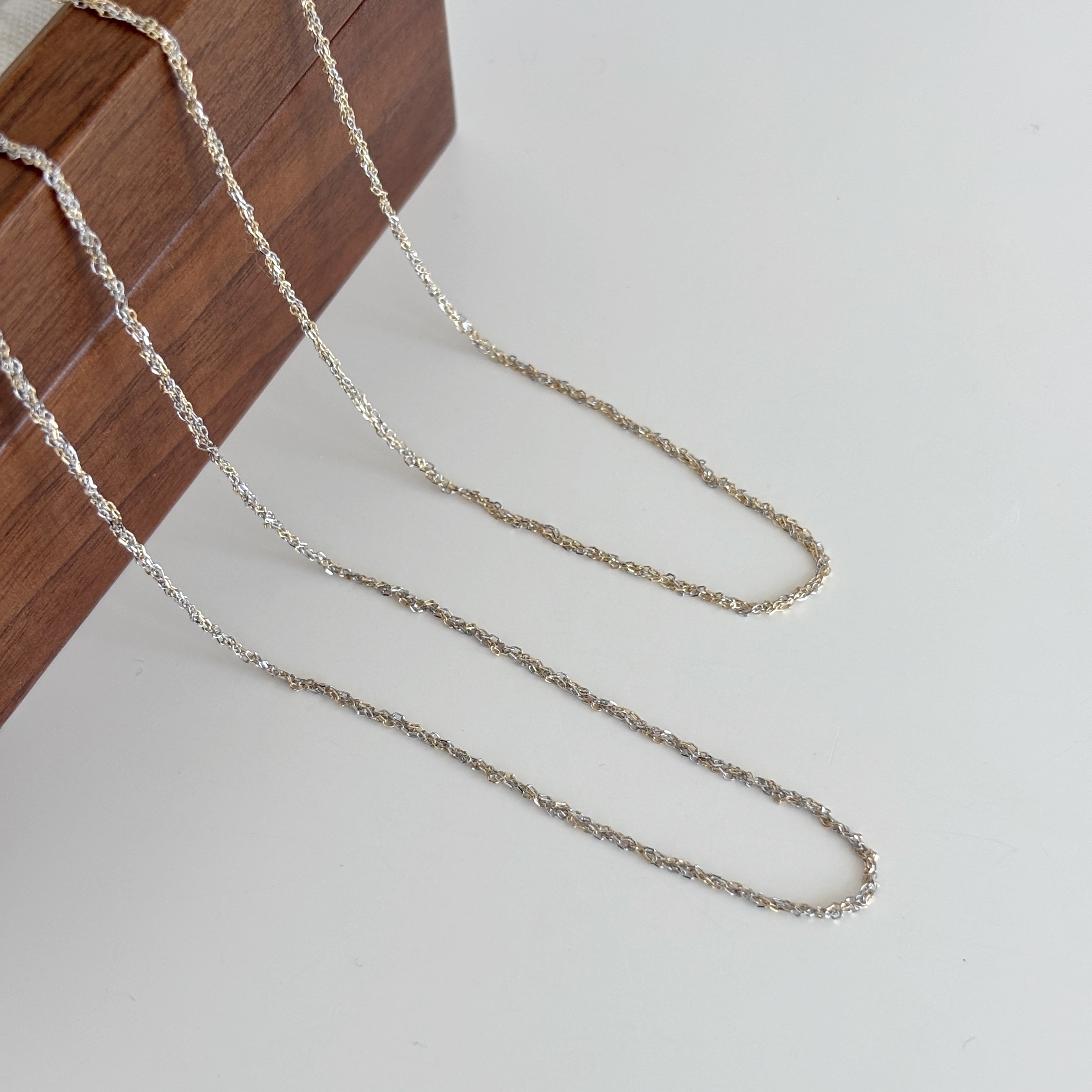 【韓國連線】10K 混色流光項鍊