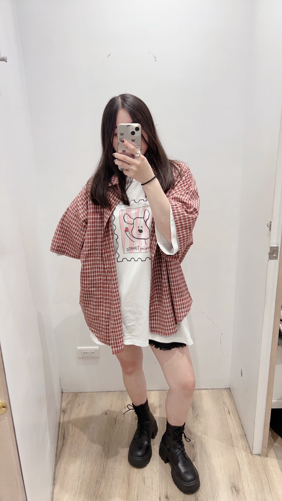 草莓拼圖狗狗寬鬆踢