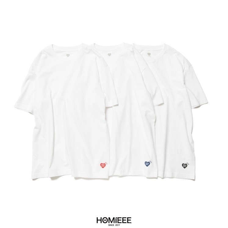 Human Made 3-Pack T-Shirt 短袖 素T 愛心 單件販售 黑色 白色