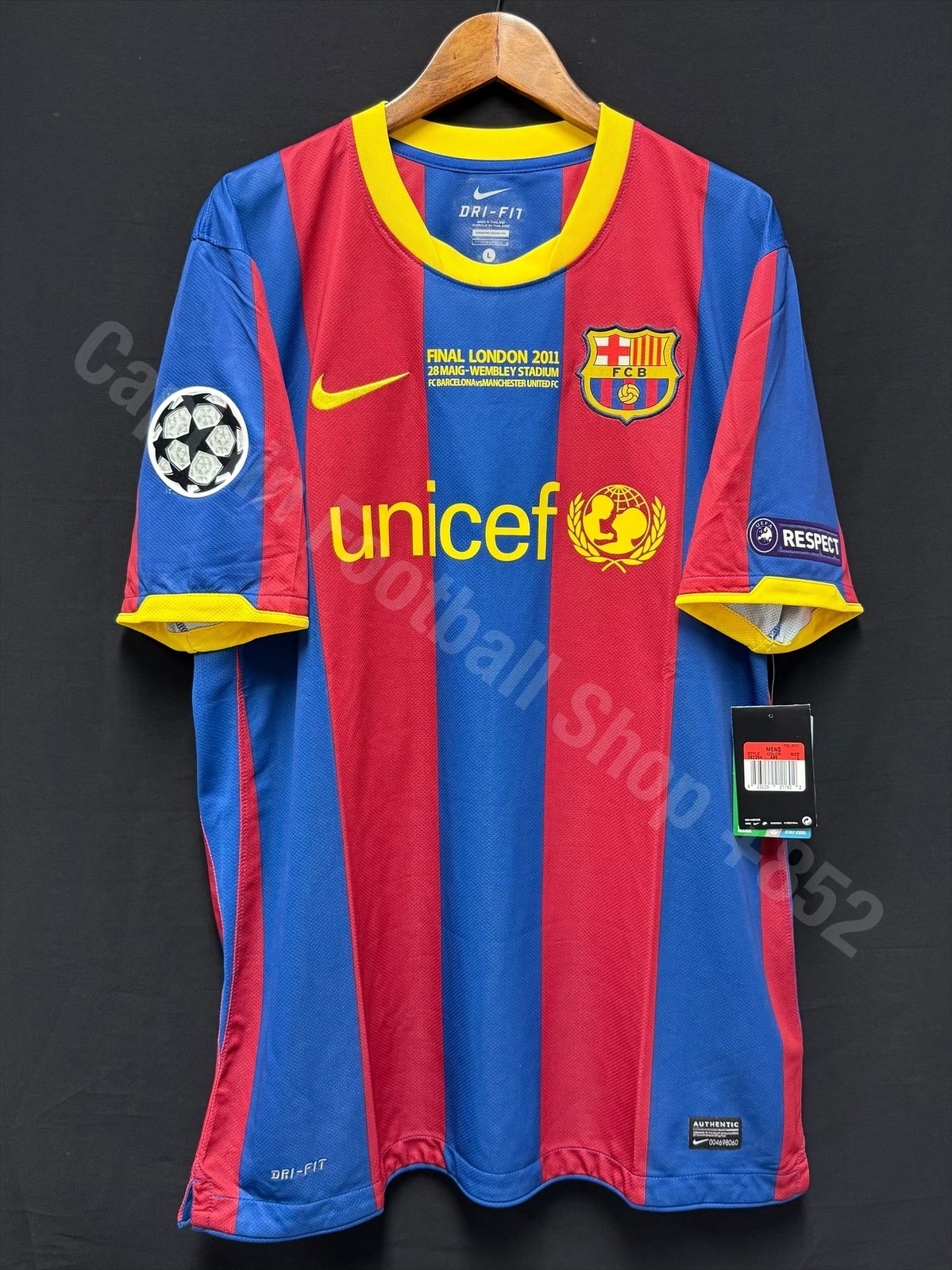 (BNWT) FC Barcelona 2010-2011 UEFA Champions League Final Nike Home Shirt #10 MESSI