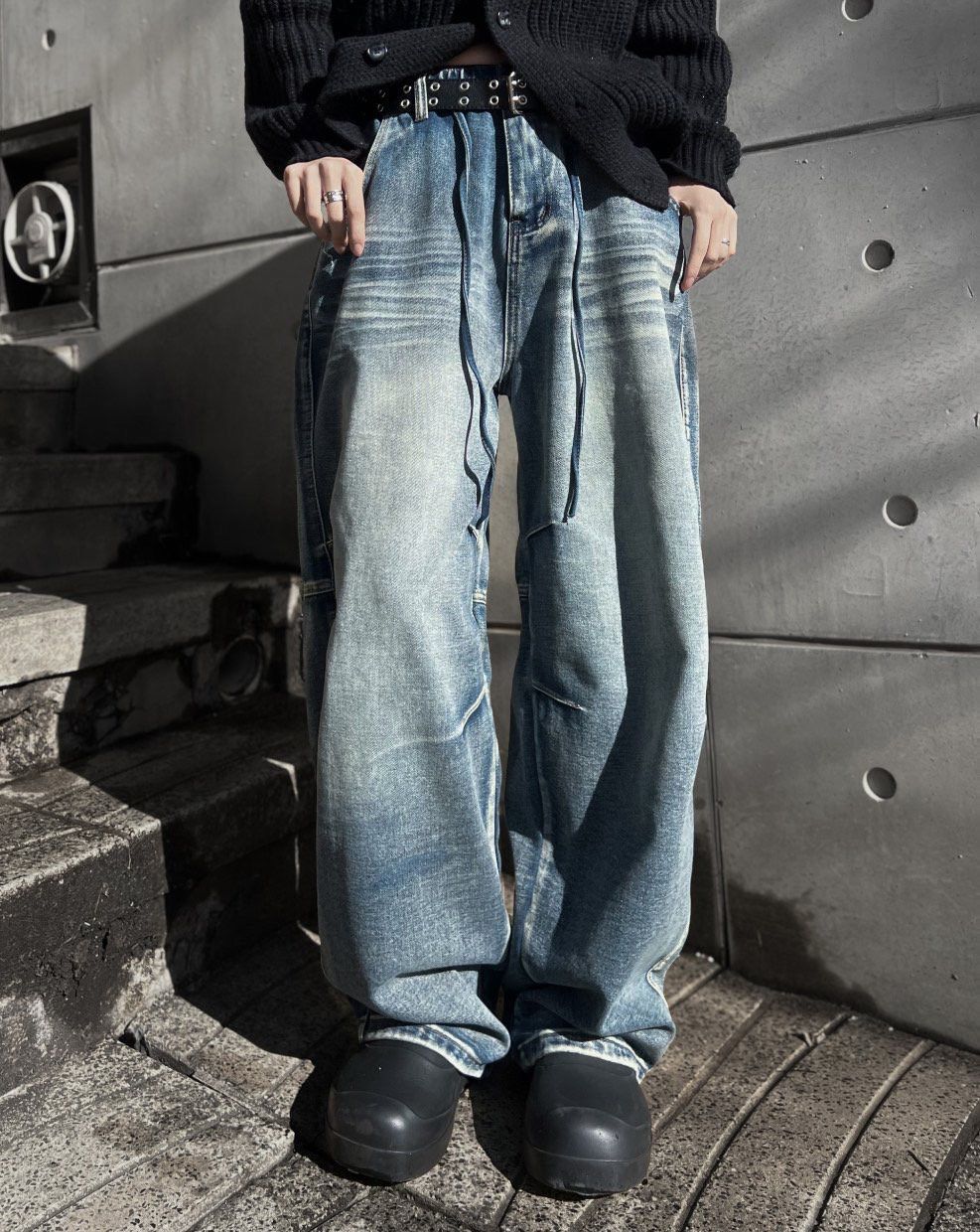 洗水鬆身牛仔褲 Weather-004J