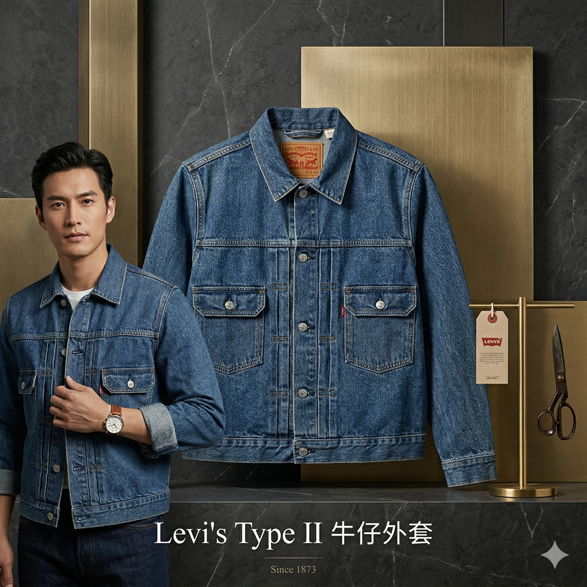 【預購】H040853 Levi's Type II 牛仔外套