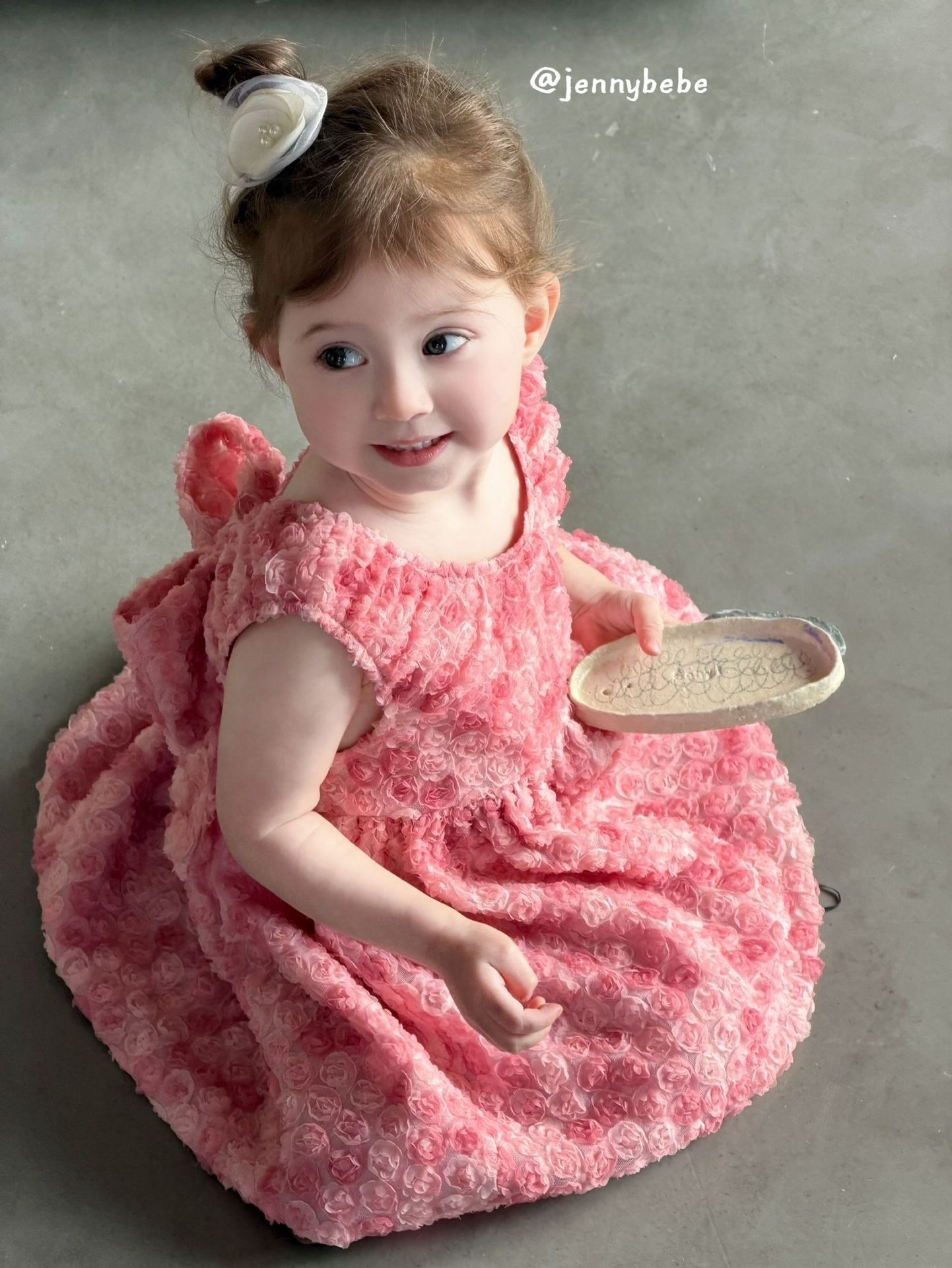 Jenny_重工玫瑰網紗澎澎裙