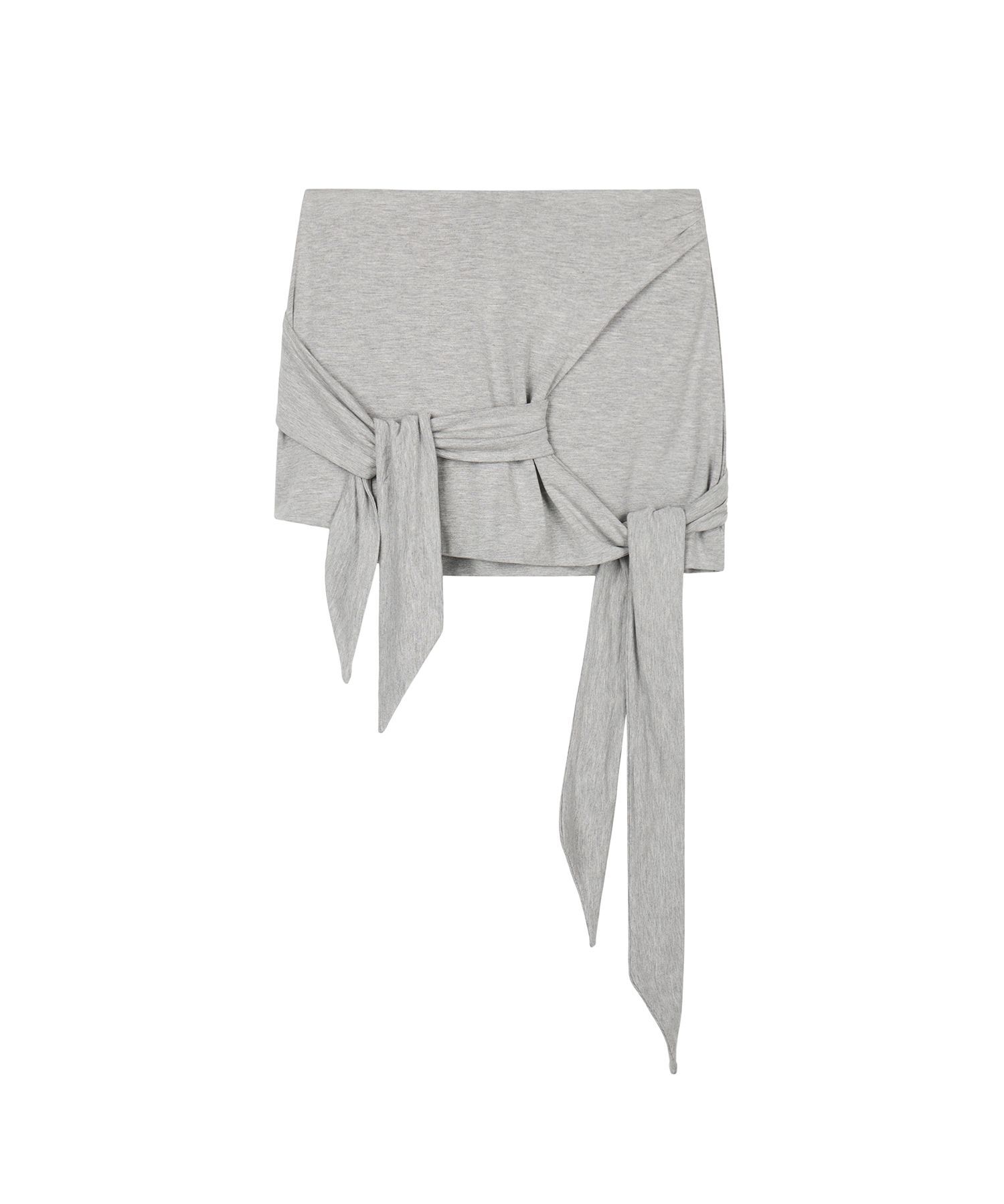 ROCKCAKE 垂墜繞裹迷你裙 RC26SK04600GR