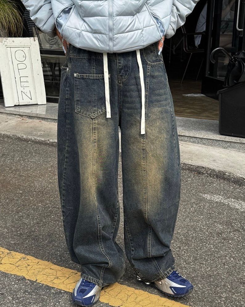 洗水鬆身牛仔褲 Weather-007J