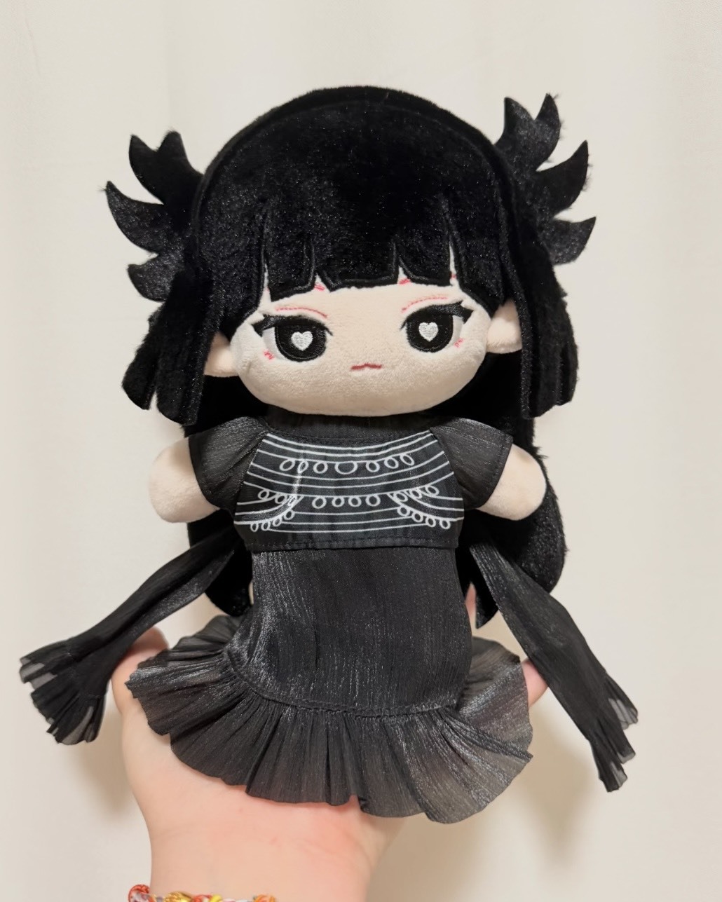 Jennie x Miniso 聯名Ruby系列周邊毛絨娃娃大玩偶黑色