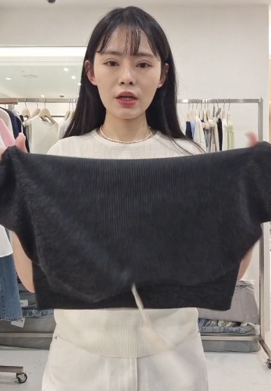 MB6021 混絲彈性圓領上衣