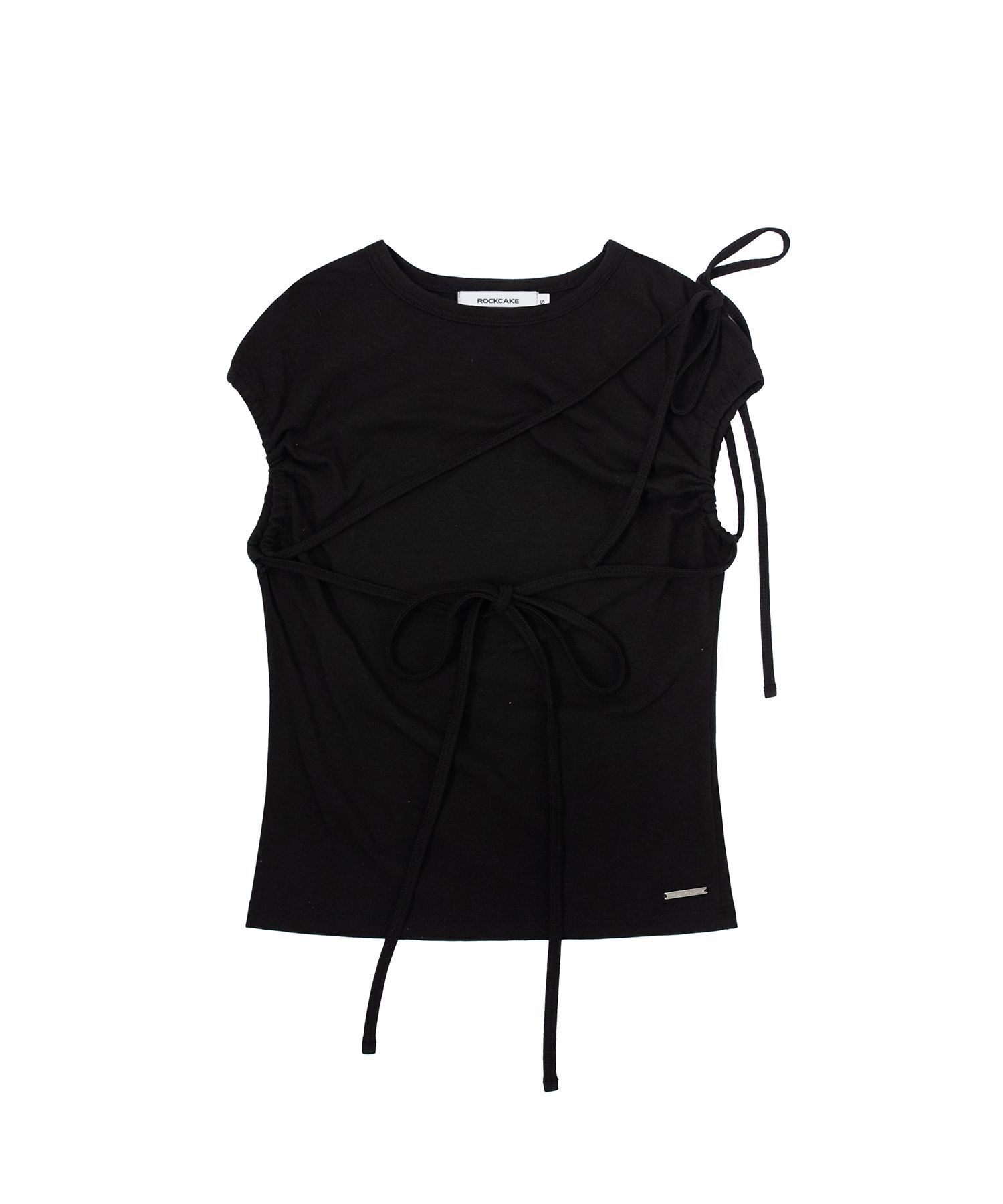 ROCKCAKE 側綁帶無袖上衣 RC26TP11400BK