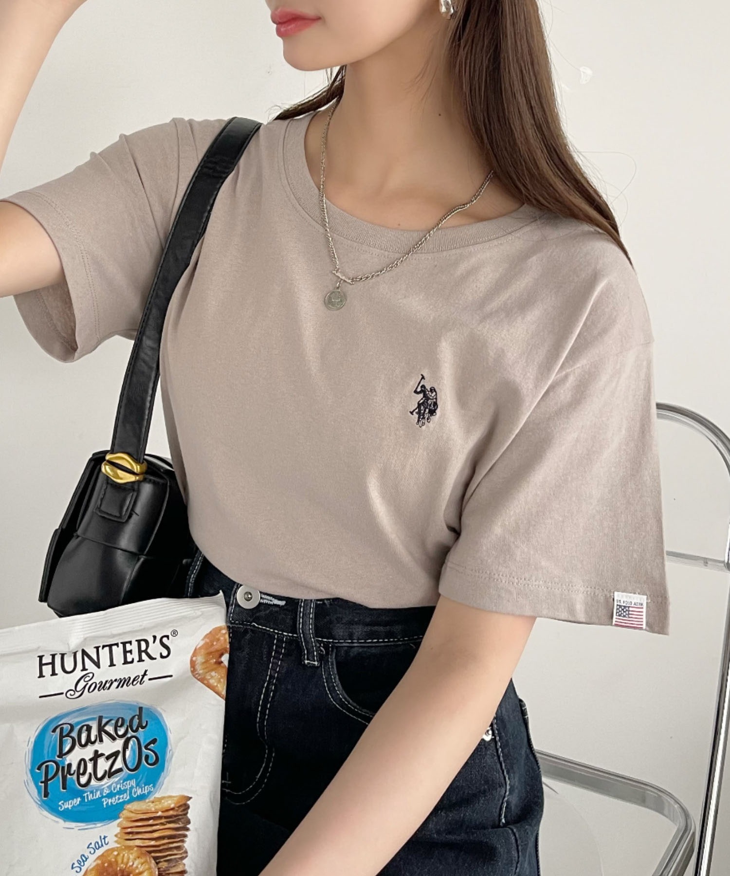 <04/11 23:59收單⏰>  🇯🇵 Ada. X U.S. POLO ASSN. 刺繡LOGO 撞色 短T 短袖 基本款 / 預購