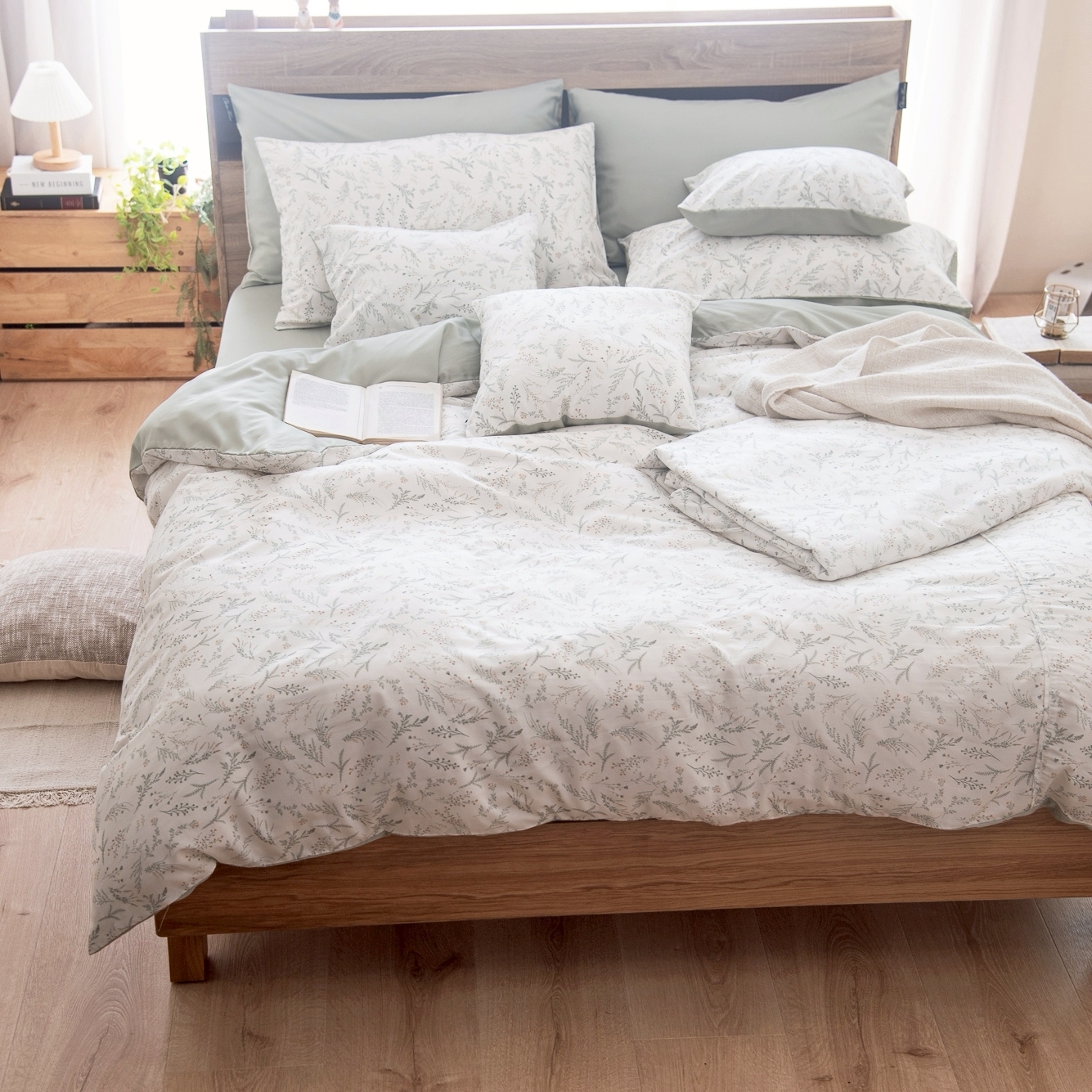 60支莫代爾天絲兩用被 |  森之花 DR5030