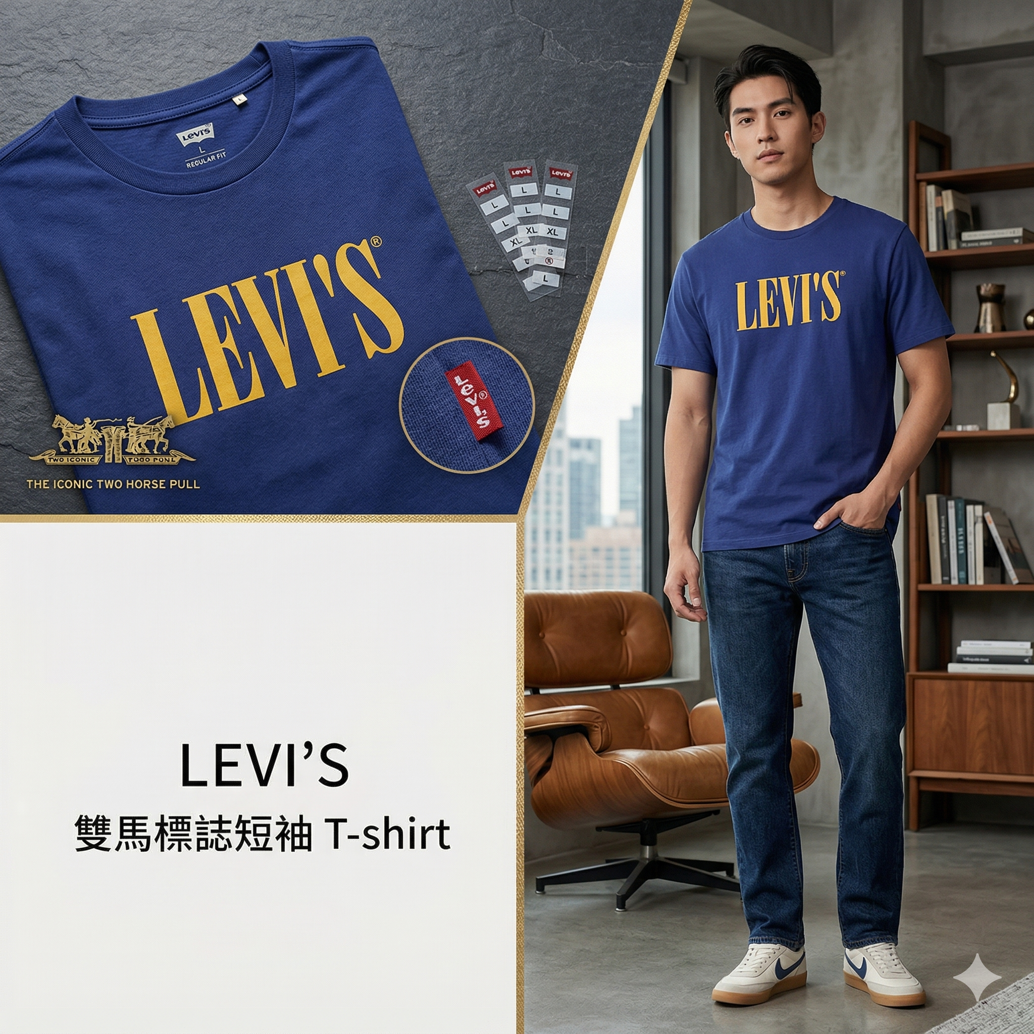 【預購】H040863 Levi's 經典大 Logo 短袖 T-shirt
