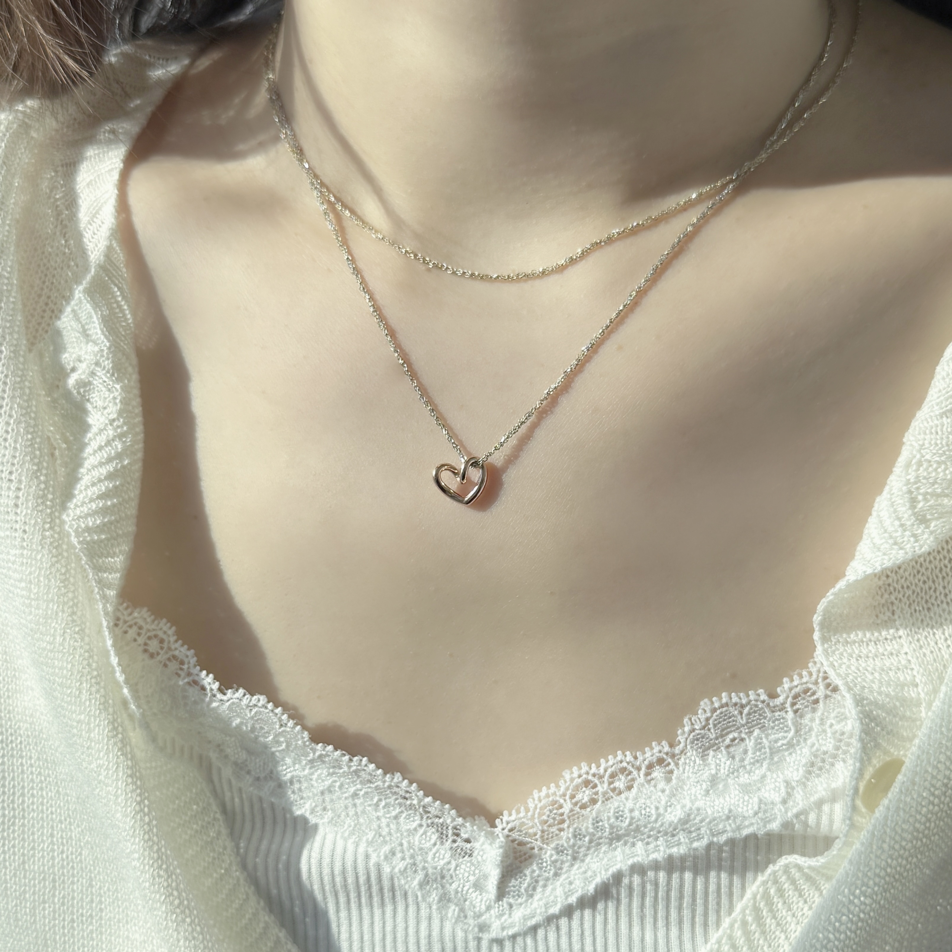 【韓國連線】14K手繪愛心鏈墜