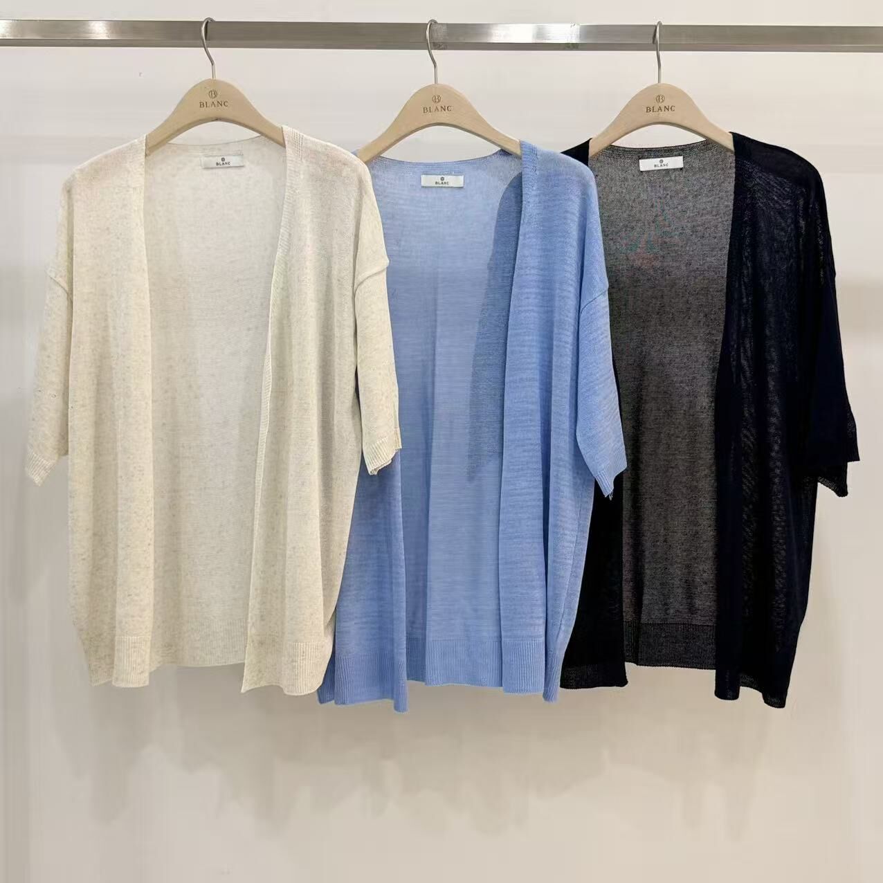 MB6027 混絲寬鬆中袖外套