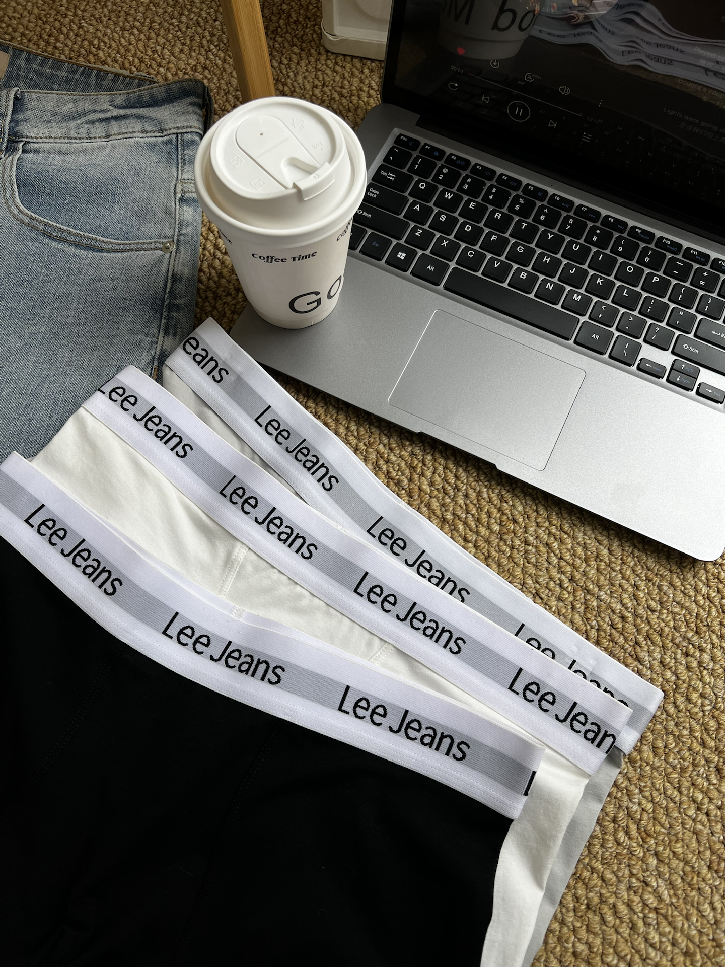 代購-Lee 親膚 透氣 10A抑菌 不夾臀 平角內褲 四角褲 3條裝