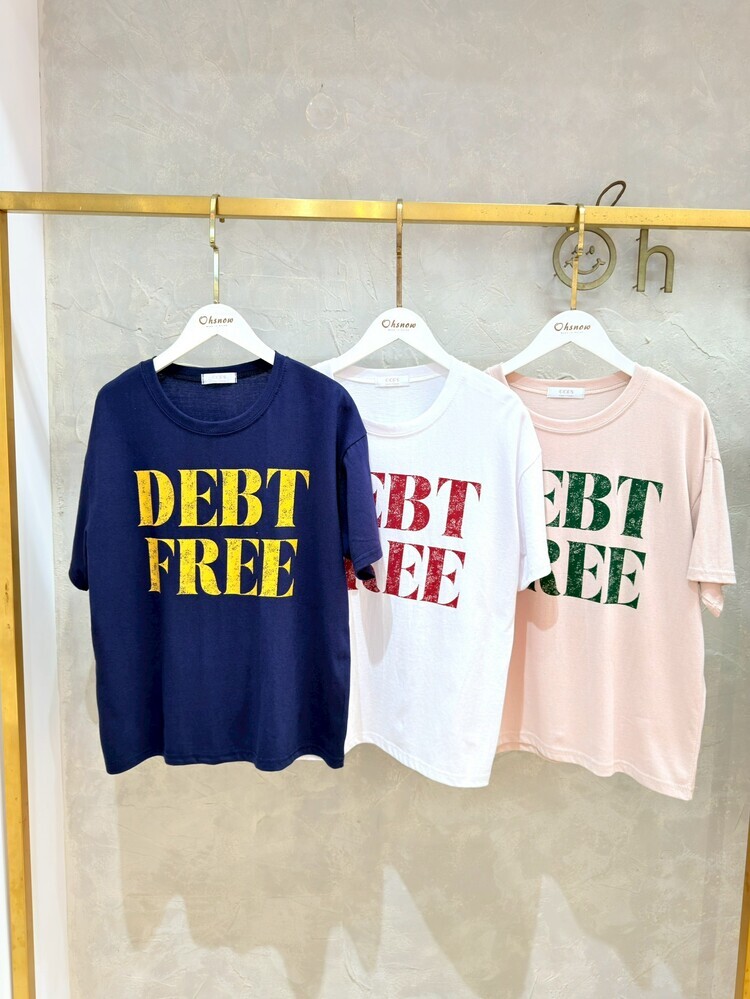 仿舊DEBTFREE上衣