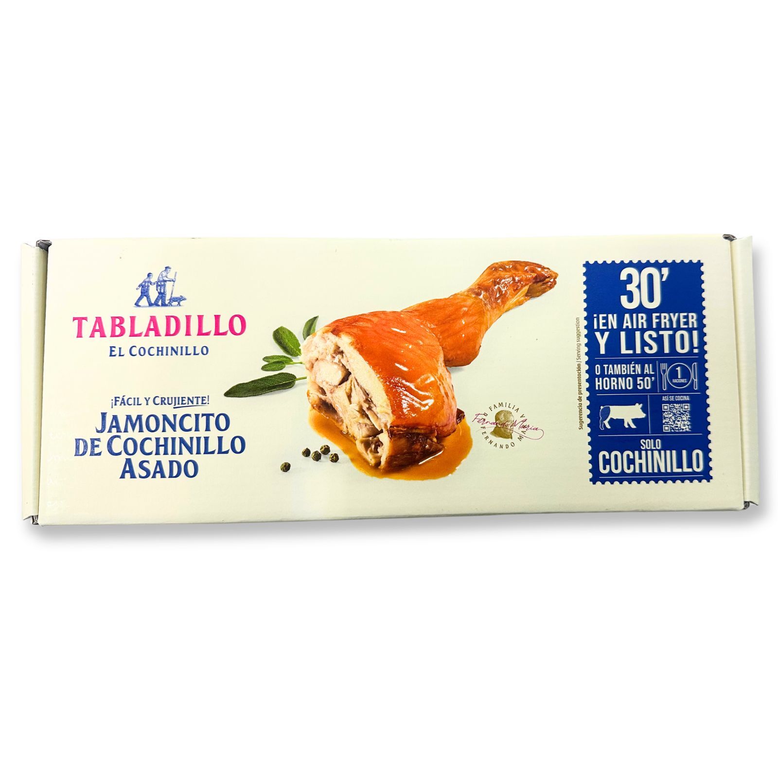 TABLADILLO - 西班⽛塞哥維亞預熟原隻乳豬脾｜大大隻│皮脆肉滑│加熱即食｜氣炸│焗爐(急凍-18°C)(450-500G)