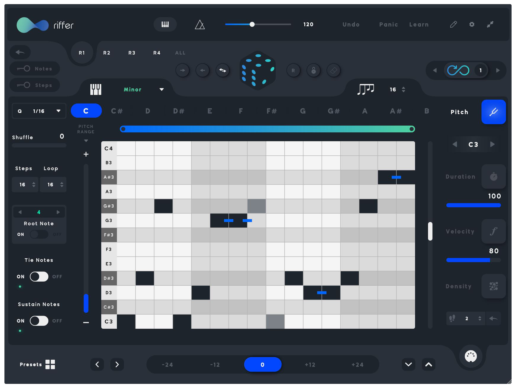 Audio Modern Riffer｜MIDI 生成器