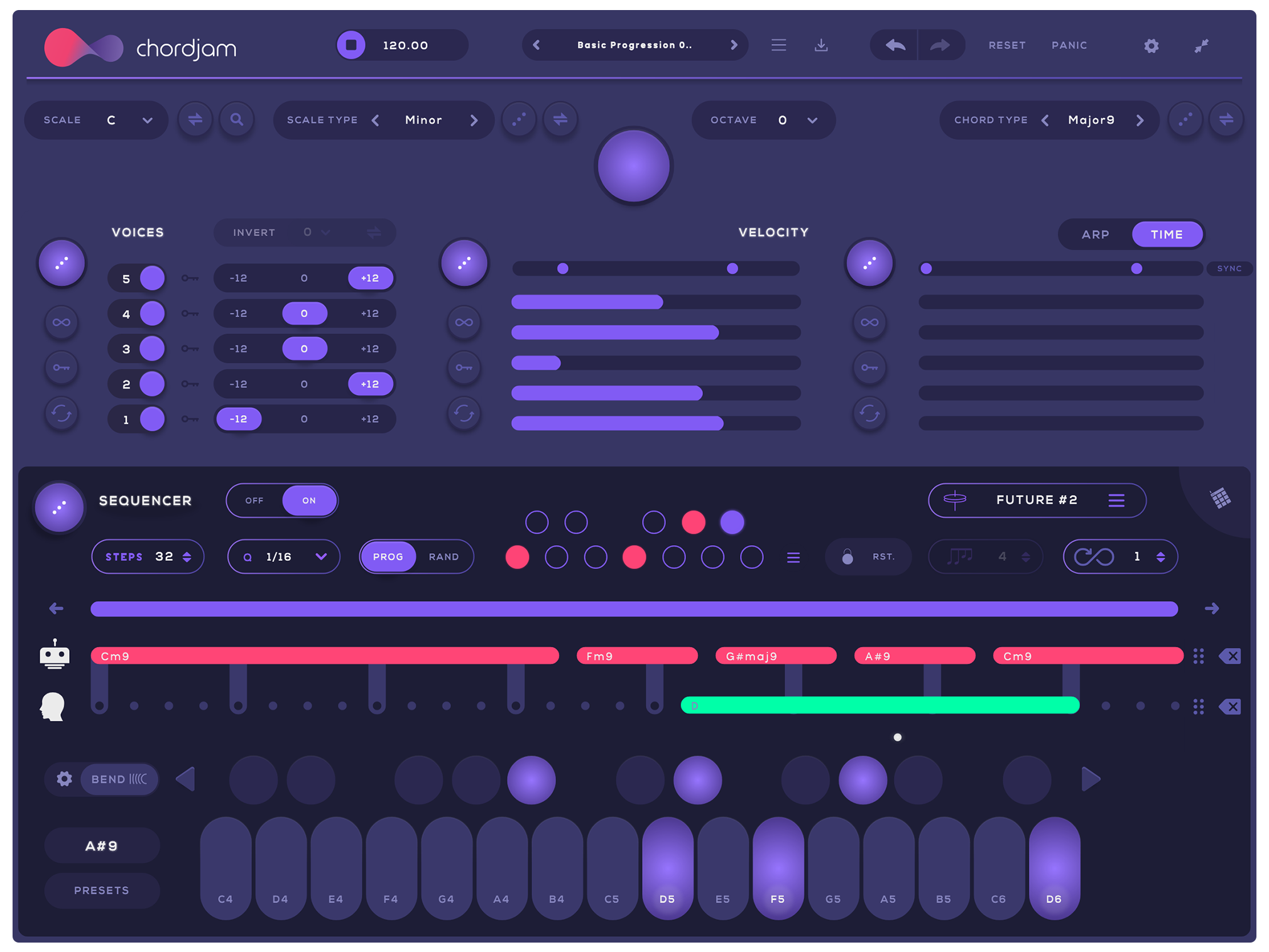 Audio Modern Chordjam｜和弦生成器