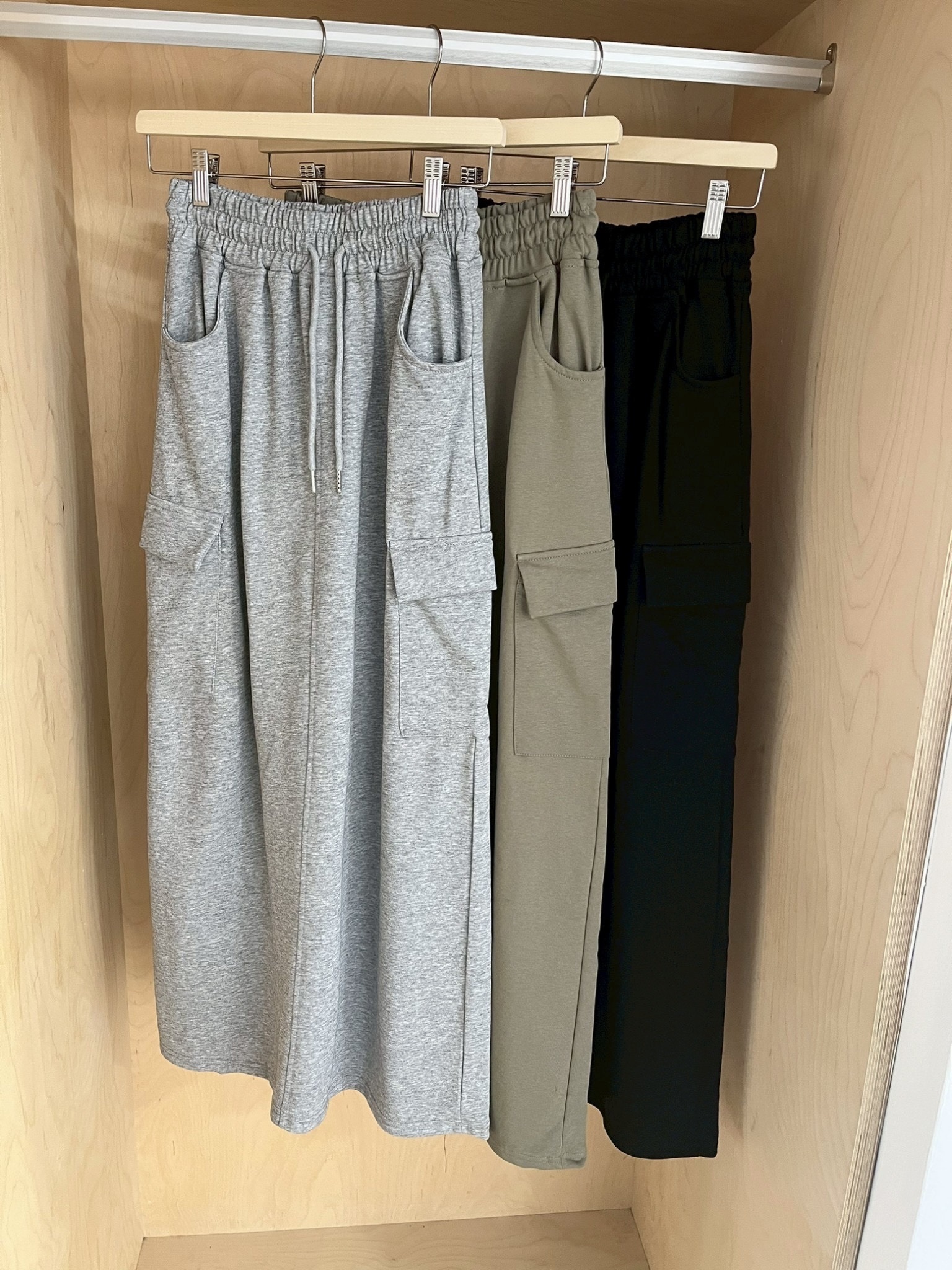 (預購)#AN88 工裝抽繩棉裙(綠/灰/黑)