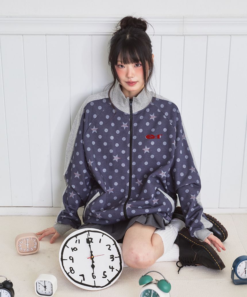 ESCAPEFROM 像素點點運動拉鍊外套 E261TRT