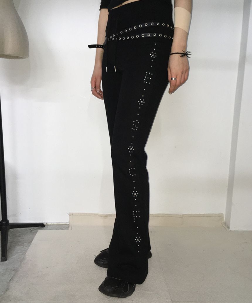 ESCAPEFROM 鑲鑽靴型運動長褲 E261BSP