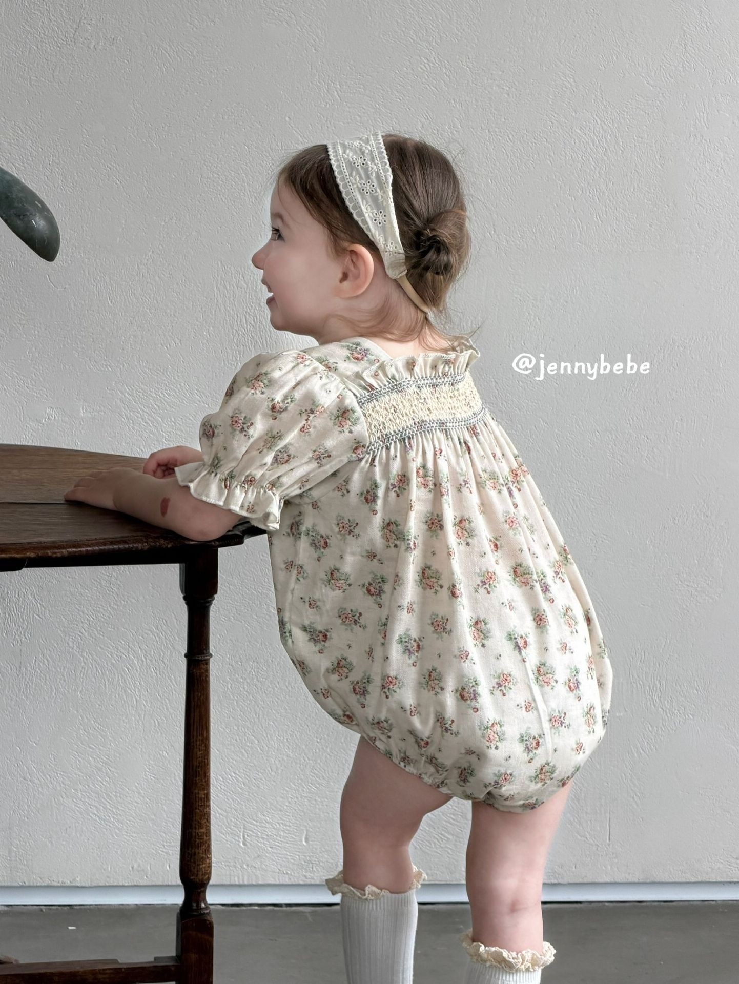 Jenny_民俗小紅花包屁衣/洋裝