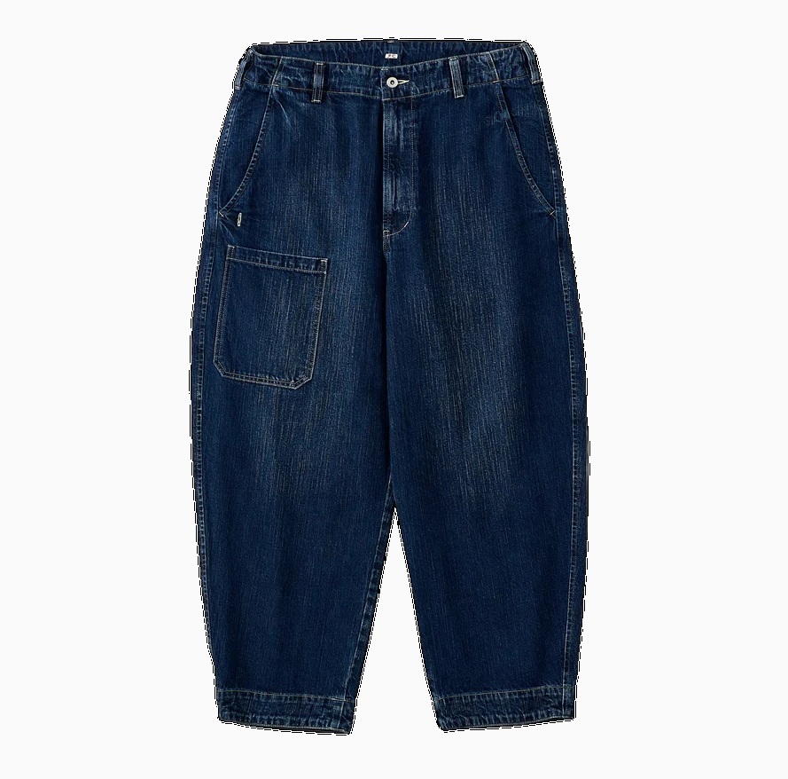 PORTER CLASSIC STEINBECK DENIM POCKET PANTS NAVY - PRE ORDER ITEM (預訂中)