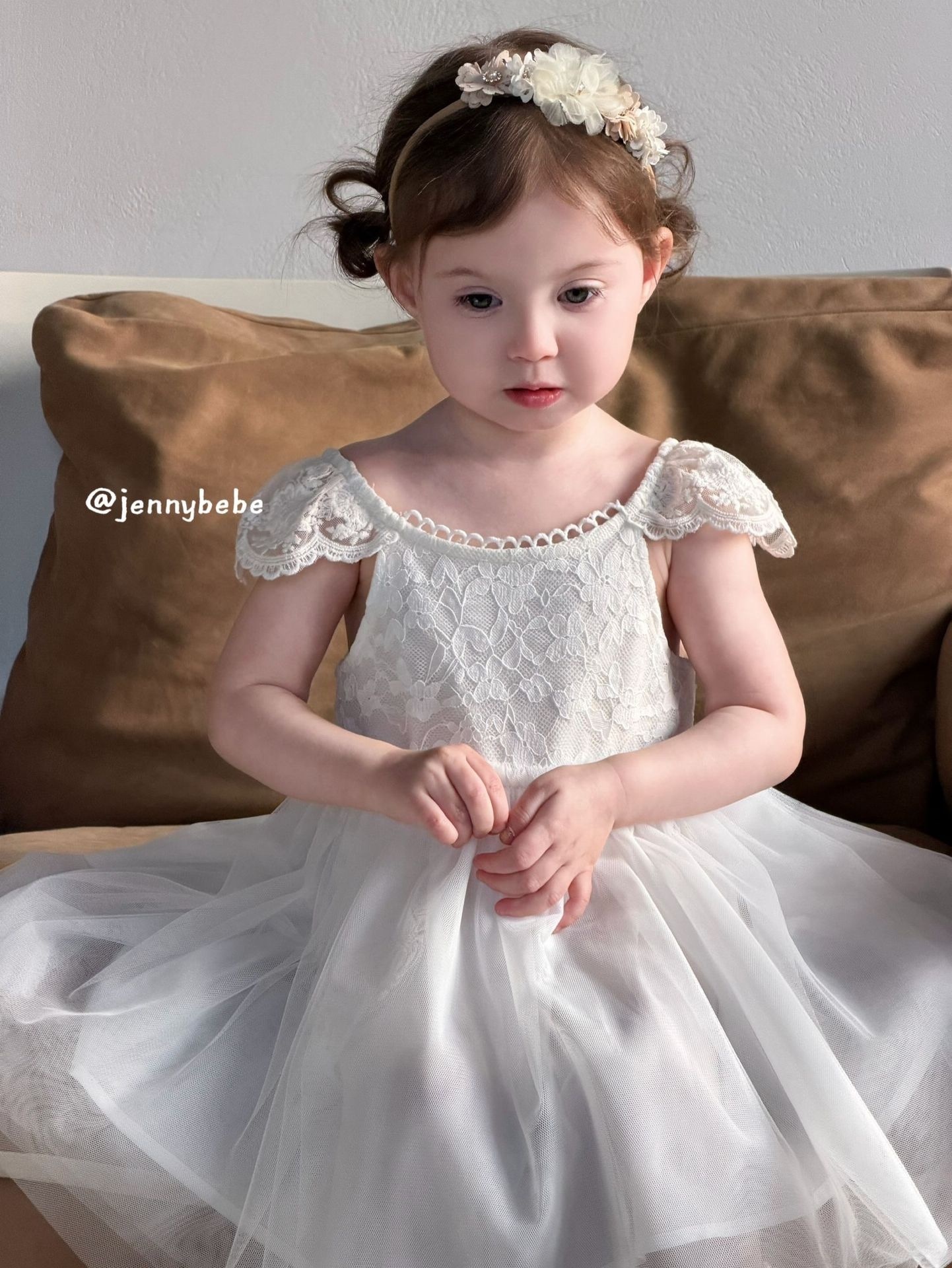 Jenny_高雅蕾絲天鵝紗裙