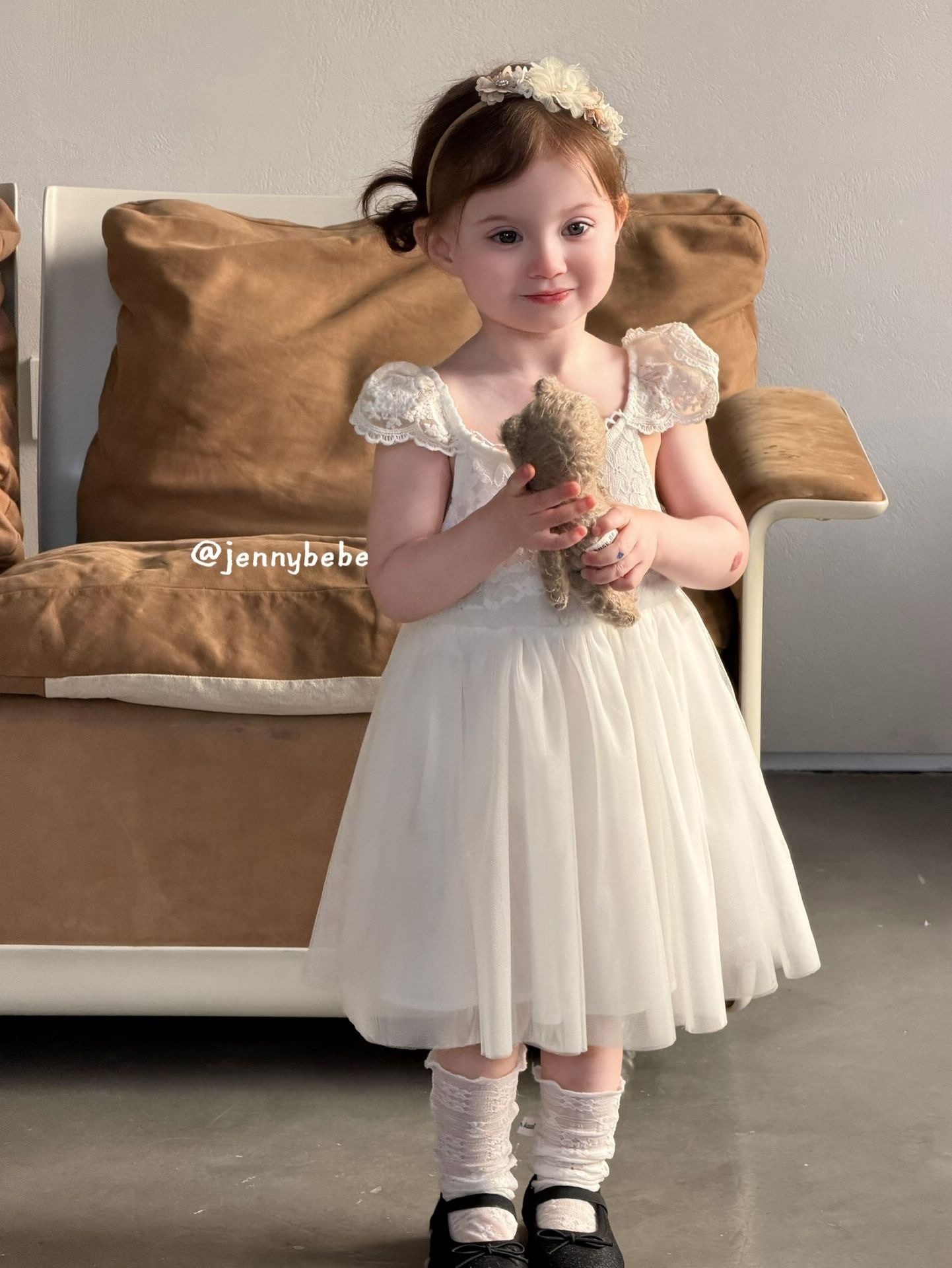 Jenny_高雅蕾絲天鵝紗裙