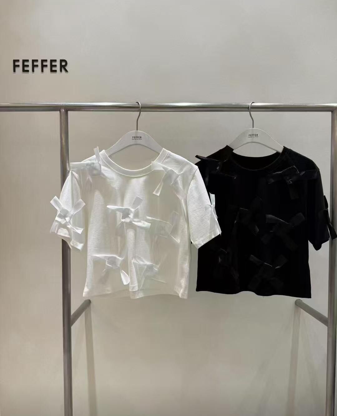 FF6030 絲帶風車造型上衣